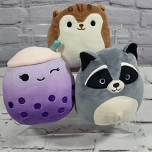 Squishmallows 5&quot; Plush Lot Of 3 Sawyer The Squirrel Randy Raccoon Poplin... - £23.32 GBP