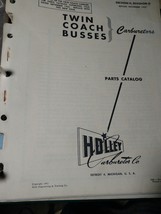 Twin Coach Busses Carburetors Parts Catalog Holley Section II, Division ... - $9.00