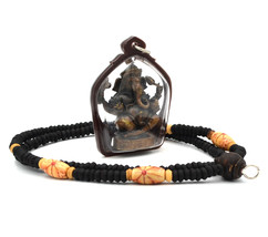 Hinduism Amulet Ganesha Elephant God Hindu Amulet Success Pendant - $78.00