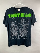 Toby Mac Tonight 2010 Band Promo Mens M T-Shirt Black Cityscape Graphic Original - $30.95