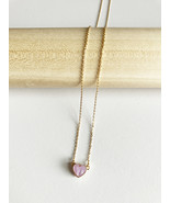 Candy Heart Necklace in Lilac Mother of Pearl - £27.37 GBP