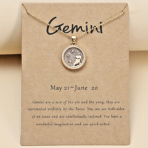 Gemini  - Zodiac Sign -Constellation - Zodiac - Gold Necklace - Zodiac Jewelry - £11.20 GBP