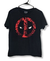 Marvel Deadpool Mask Black T-Shirt Tee Mens Size Small - $14.99