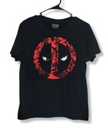 Marvel Deadpool Mask Black T-Shirt Tee Mens Size Small - £11.80 GBP