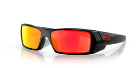 Oakley GASCAN Sunglasses OO9014-4460 Polished Black Frame W/ PRIZM Ruby Lens - £85.13 GBP