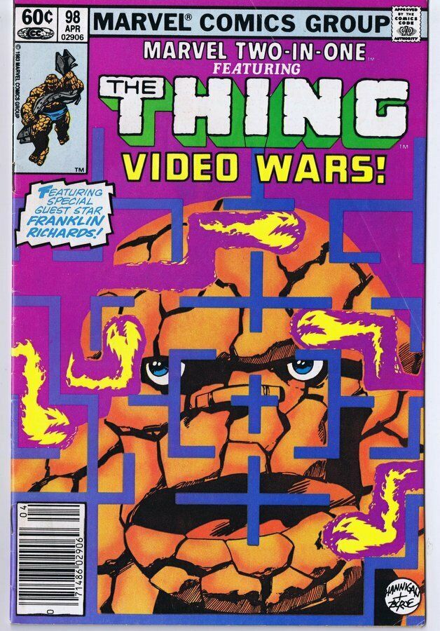 Marvel Two in One #98 ORIGINAL Vintage 1983 Comic Book Thing Video Wars - $9.89