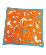 Rare Peter Millar Tropical Bird Linen Pocket Square Handkerchief Scarf O... - $140.24