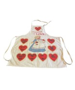 Vintage Grandma Fills The World With Love White Apron Mothers Day Gift SEE - £22.22 GBP