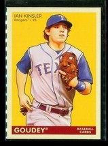 2009 Upper Deck Goudey Baseball Trading Card #190 Ian Kinsler Texas Rangers - £6.64 GBP