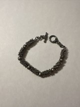 Napier Silver Tone  Beaded Bracelet - $13.81