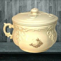 Arnel&#39;s FISHERMAN 3pc Chamber Pot 1976 Bowl with Splash Cover &amp; Lid Vintage - $98.99