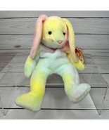 Ty Beanie Baby Hippie Bunny Pastel Plush Stuffed Animal With Mint Tags - $9.89