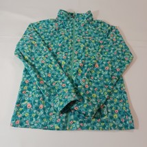 Columbia WG6778 Youth/Girls Size XL Green Floral Fleece Full Zip Jacket image 13