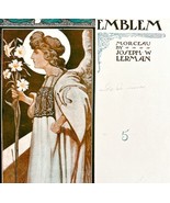 An Easter Emblem Sheet Music 1903 Morceau Joseph Lerman Antique Piano DWBB5 - £39.90 GBP