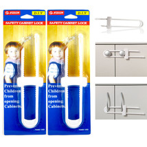 5 Packs Child Proof U Shape Cabinet Locks Baby Safety Door Fridge Drawer... - £31.86 GBP