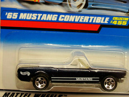 &#39;65 Mustang Convertible 1998 Mattel Hot Wheels Mattel Wheels NIP #455 - $14.83
