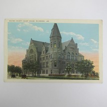 Antique Richmond Indiana Postcard Wayne County Court House UNPOSTED - £7.98 GBP