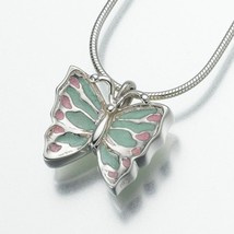 Sterling Silver Small Butterfly Memorial Jewelry Pendant Funeral Cremation Urn - £186.46 GBP