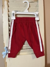 Garanimals Red White Stripe Pants Sweats Joggers 0-3 Months - $46.57 MXN