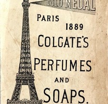 World&#39;s Fair Paris 1889 Colgate Advertisement Victorian Eiffel Tower DWDD17 - £79.82 GBP