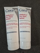 2 CeraVe Diabetics&#39; Dry Skin Relief Moisturizing Cream 8 Fl Oz (O14) - £25.88 GBP
