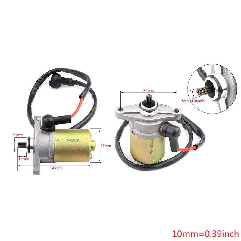 LMoDri Motorcycle Starting Motor Electric Starter Scooter ATV Quad Bike Engine E - $90.20