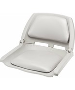Boat Seat Gray Marine Vinyl Padded Folding Seats Bass Pontoon Fishing Bo... - €55,39 EUR