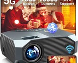 Projector With 5G Wifi And Bluetooth, Yowhick 10000L Full Hd 1080P Outdoor - $246.94