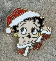 BETTY BOOP Sexy Christmas Holiday Santa Girl Souvenir Enamel Lapel Hat Pin  - £11.96 GBP