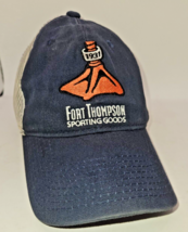 trucker cap hat Fort Thompson Sporting Goods 1931 duck foot navy blue ar... - £11.40 GBP