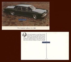 1965 IMPERIAL LeBARON 4 puertas TARJETA POSTAL DE COLOR VINTAGE - EE. UU... - €5,52 EUR