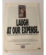 1991 Home Alone Pepsi Cola Vintage Print Ad Macaulay Culkin pa15 - $7.91