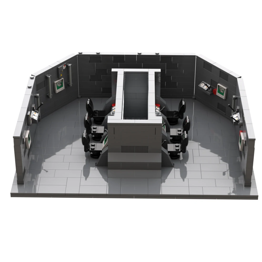 734Pcs+ Custom Blocks  DIY Assembly Space Wars Series Death Star Control Room - £75.05 GBP