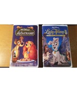 2 Walt Disney Video Lady and the Tramp &amp; Lady Tramp II Scamp&#39;s Adventure... - £22.62 GBP