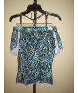 New $52 Bottoms Out Gal Women's 2 Pc Set Cami & Short Multi-Color Print Sz M - $14.84
