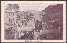 Hopewell, VA Rebuilding Main Street after 1915 Fire Postcard - Perry &amp; Ulman - £27.33 GBP