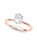 14K Rose Gold Oval Cut Lab Grown Diamond Engagement Ring 0.50ctw to 4.00ctw - $1,373.51 CAD+