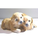 Homco Masterpiece Porcelain 1987 Labrador Retriever Puppy Dogs Figurine - $14.40