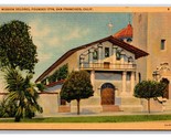 Mission Dolores San Francisco California CA UNP Linen Postcard V24 - $2.92