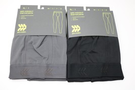 All in Motion Men&#39;s Mid-Weight Size XL Thermal Pants Lot of 2 Grey &amp; Bla... - £15.55 GBP