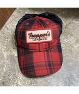 Legacy Red &amp; Black Flannel Wool &amp; Nylon Trucker Hat SnapBack, Trapper’s ... - $34.17 CAD