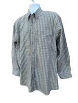 Nordstrom Men&#39;s plaid Long Sleeve Smartcare  Shirt cotton Large - £10.86 GBP