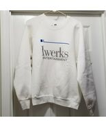 Vintage 80s Iwerks Entertainment Pre Disney White Sweatshirt Sz Mens L - $49.86