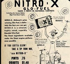 1949 Aviation Nitro X Glo-Fuel Model Airplane Fuel Advertisement Midwest... - $11.25