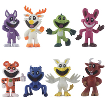 8Pcs Smiling Critters Action Figures Poppy Playtime Catnap Cake Topper Ornaments - £16.04 GBP