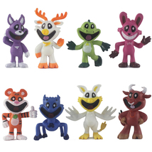 8Pcs Smiling Critters Action Figures Poppy Playtime Catnap Cake Topper Ornaments - £16.06 GBP