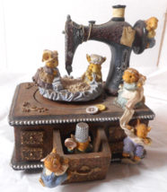 San Francisco Music Box Co Animated Sewing Machine w Mice The Entertainer AS-IS - £15.56 GBP