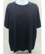 TEK GEAR DRYTEK Men&#39;s Black Athletic Short Sleeve Shirt Size 2XL - £10.64 GBP