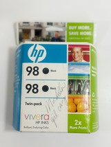 HP 98 Black Ink Cartridge TWIN PACK Vivera HP C9514FN (DEC 2009) - $185.14 MXN