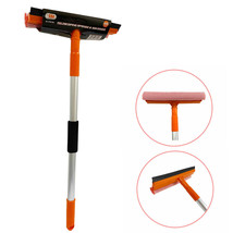 1 Telescopic Window Cleaner Car Squeegee 3 Feet Long Handle Washer Wiper Brush - £26.37 GBP